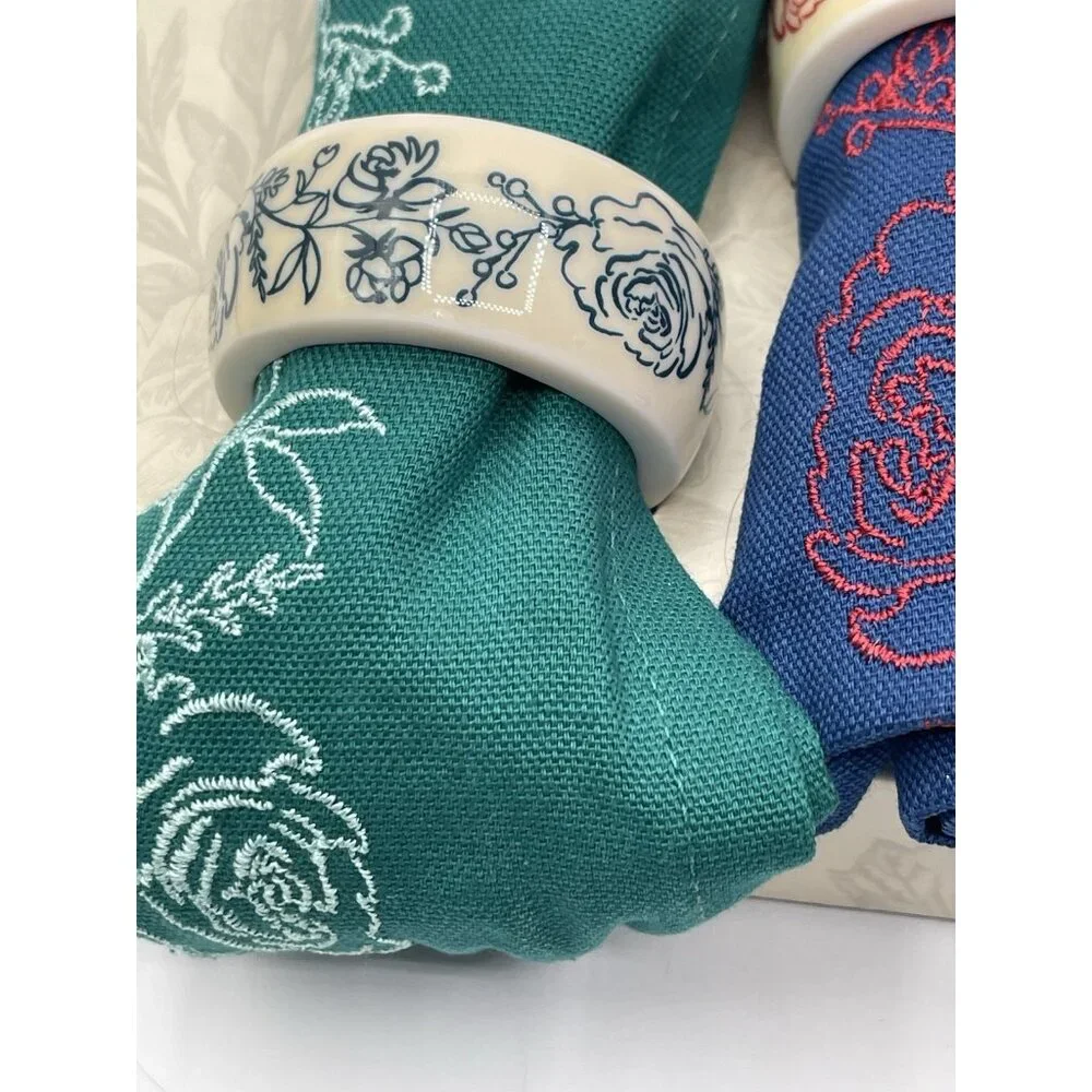Pioneer‎ Woman Wishful Winter Napkins Snd Napkin Rings Holiday Christmas